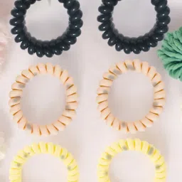 OOMPH Women Set of 6 Ponytail Holders-4