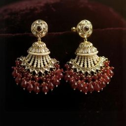 ANTIQUE JEWELLERY Copper Plated Ethnic Chandbalis Earrings-image-78