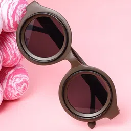 HAUTE SAUCE by Campus Sutra Women Round Sunglasses with Polarised Lens-82