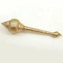 Exotic India Brass Mace Religious Showpiece-27