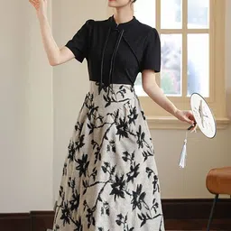 StyleCast Women Floral Print Fit & Flare Midi Dress-picture-18