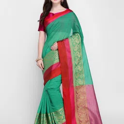 DIVASTRI Zari Mysore Silk Saree-image-19