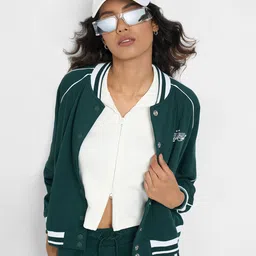 Ajile by Pantaloons Women Cotton Bomber Jacket-40