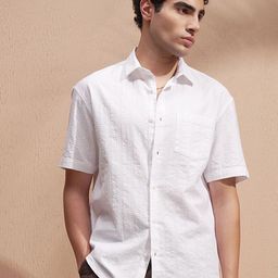 HangerLoop Cutaway Collar Relaxed Fit Cotton Shirt-image-42