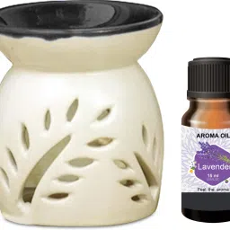 PEEPRESION Black Top Air Diffuser Burner With 1 Lavender Scented Aroma oil (15ml) Scented Air Diffuser Uses For Pub Bar, Office, Club, Studio, Conference Hall, Study Table Diffuser-17