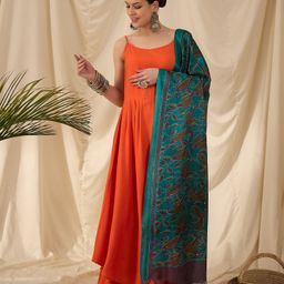 InWeave Women Regular Kurta with Palazzos & With Dupatta-picture-37