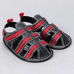 Cute Walk By Babyhug Closed Toe Sandal Style Booties - Red-image-93
