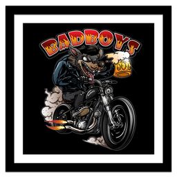 Wens UV Textured Bad Boys Wall Art Painting With Acylic Glass - Black-image-6