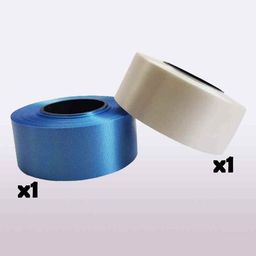Shopperskart Plastic Ribbons Blue Silver - Set of 2-2