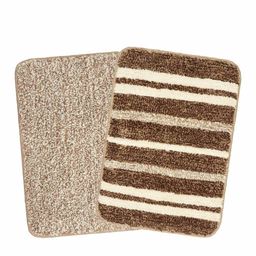 Saral Home Anti Slip Bathmat Pack of 2 - Brown-image-56