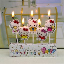 Funcart Hello Kitty Birthday Candle Multicolor - Pack of 5-24
