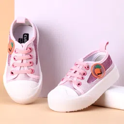 Cute Walk by Babyhug Casual Shoes Carrot Applique - Pink-picture-45