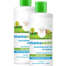 mamaearth baby Mama Earth Nourishing Baby Hair Oil White - 200 ml (Pack of 2)-picture-19