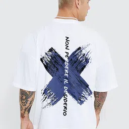 PRONK Men Printed Drop-Shoulder Sleeves T-shirt-picture-8