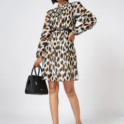 Annabelle by Pantaloons Abstract Print Formal A-Line Dress-image-72