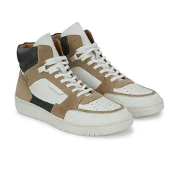 Overdrive Men Colourblocked Leather Sneakers-picture-37