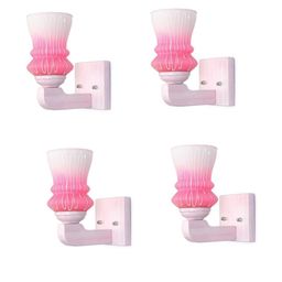 Somil Premium Designer Glass Wall / Night Lamp Elegant & Stylish Dcor Accent for Modern Interiors, color- Pink, White, Size- 20 X 25 X 22 CM-image-77