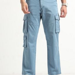 THE BEETEL HOUSE Men Relaxed Cargos Trousers-picture-28