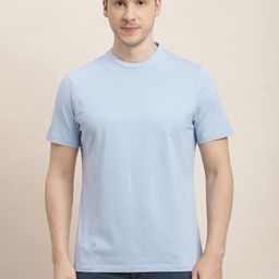 Turtle Men Solid Round Neck Cotton Slim Fit T-shirt-picture-12