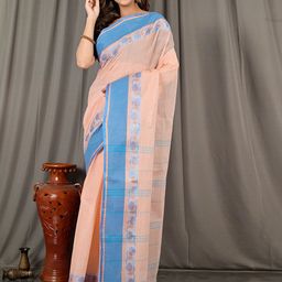 Ruuprekha Striped Zari Pure Cotton Taant Saree-image-39