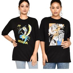RAPL Women 2 Printed Raw Edge T-shirt-image-25