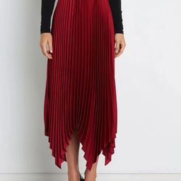 JC Mode Accordion Pleated A-Line Midi Skirt-image-32