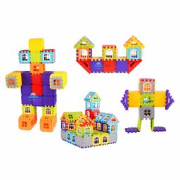 FunBlast Building Blocks Set Multicolor - 72 Pieces image 2