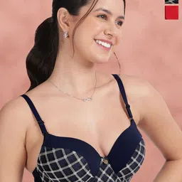 Susie Women Pack of 2 Half Coverage Underwired and Lightly Padded T-shirt Bra-12