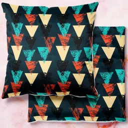 ArtzFolio Multicoloured Set of 2 Square Cushion Covers-picture-18
