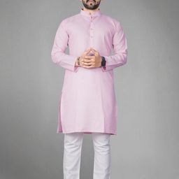 DVILLA Men Cotton Solid Straight Kurta-image-66