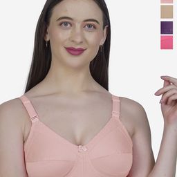 SHYAM SONS FLAIR Women Pack of 4 Full Coverage Non Padded Bra-picture-56