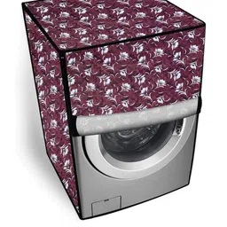 The Furnishing Tree PVC Waterproof Front Load Washing Machine Cover Compatible for Haier 8 Kg, DxWx-image-49