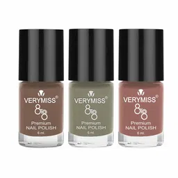 VERYMISS Set Of 3 8 To 8 Premium Long Lasting Nail Polish - Shade 262-266-268-picture-6