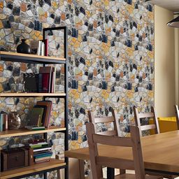 Asian royal Black & White Printed Waterproof Wallpaper-image-85