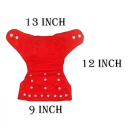 Kritiu Set Of 2 Reusable Waterproof Cloth Diapers With Insert Pad image 3