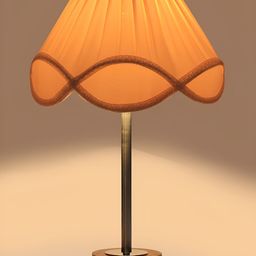 Aura Off White & Brown Textured Metal Frustum Shaped Table Lamp-13