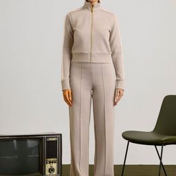 Muvazo High Neck Sweatshirt & Trousers Co-Ords-image-21