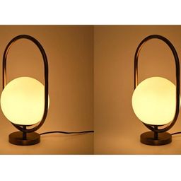 SOMIL White Glass Spherical Table Lamp-picture-6