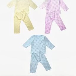 Fly Step Kids-Unisex Pack Of 3 Multi Cotton Clothing Set-28