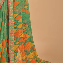 Anouk Rustic Poly Chiffon Bagh Saree image 5