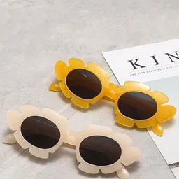 AUGEN Unisex Black Lens & White Other Sunglasses with-image-89