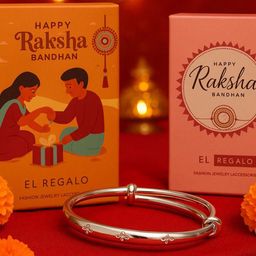EL REGALO Rakhi With Roli Chawal & Greeting Card-image-23