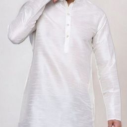 RAMESHWARAM FABRICS Men Regular Kurta with Dhoti Pants image 4