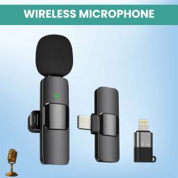 K8 Wireless Microphone Recording Clip Mic with Receiver for Vlogging/YoutubeR131 Microphone-image-80