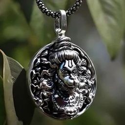 Saizen Men Stainless Steel Silver-Plated Quirky Pendants With Chain-image-44