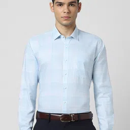 Van Heusen Men Slim Fit Checked Formal Shirt-picture-27