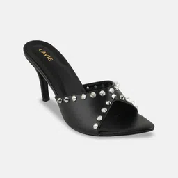 Lavie Women Embellished Pointed Toe Slim Heeled Sandals-picture-58