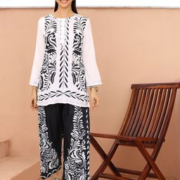 HOUSE OF KARI Printed Tunic With Trousers-picture-50
