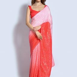 Moda Rapido Embellished Sequinned Organza Saree-image-50