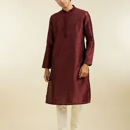 Diwas by Manyavar Men Thread Work Kurta-image-28